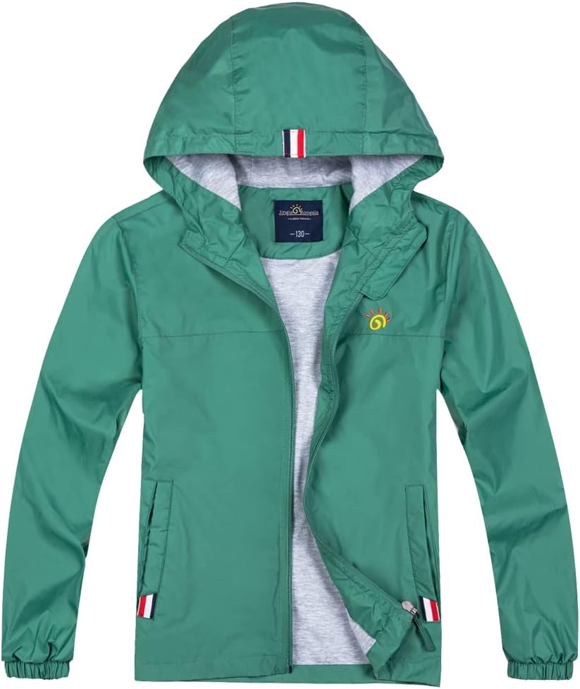 Jingle Bongala Boys and Girls Lightweight Breathable raincoat waterproof