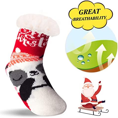 FENELY 3 Pairs Kids Slipper Socks