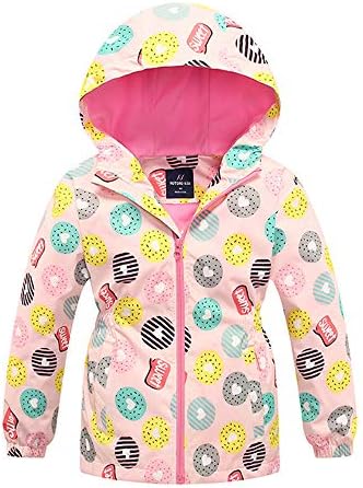 Sowllars Girls Rain Jacket Waterproof Windbreaker
