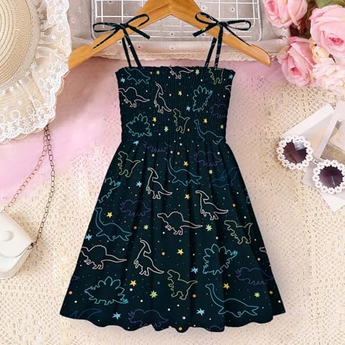 Toddler Girl Polka Dot Print Dress Spaghetti Straps