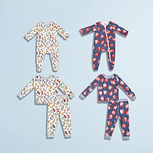 Mud Pie Baby Girls Apple Pajama Set
