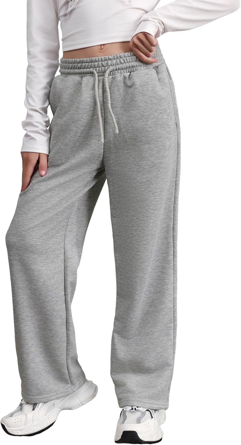 SOLY HUX Straight Wide Leg Sweatpants