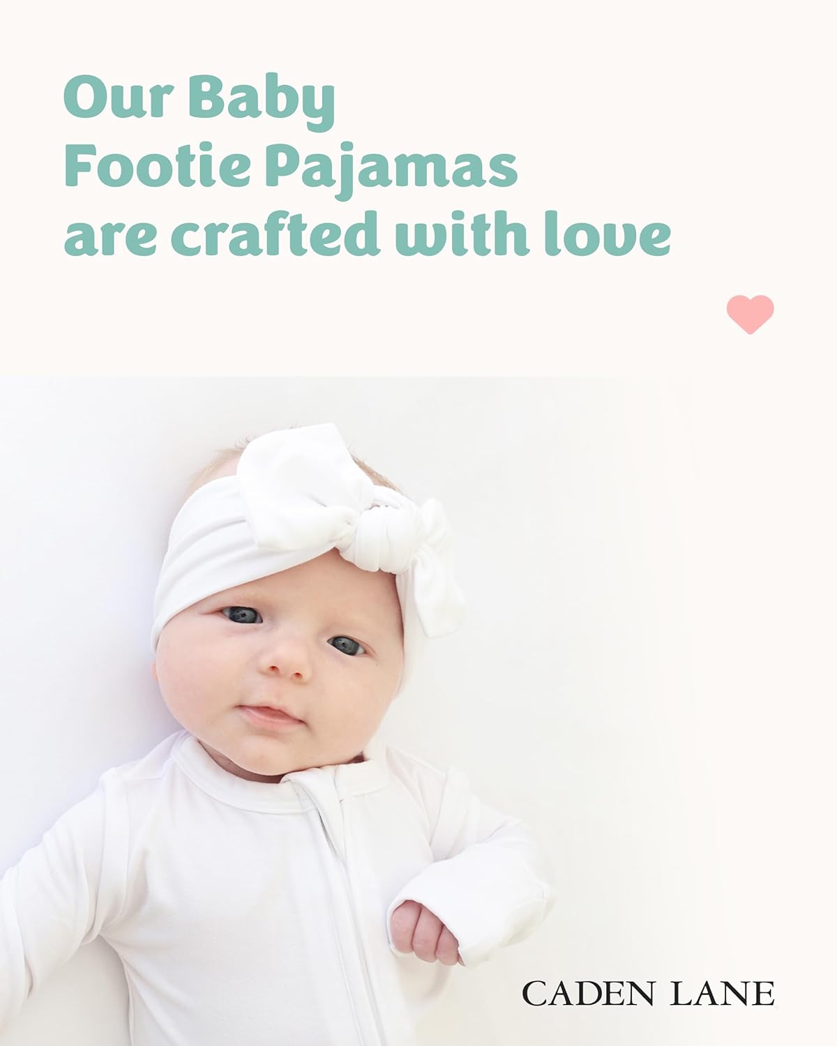 Caden Lane Zippered Baby Footie Pajamas Elevate diaper time and beyond
