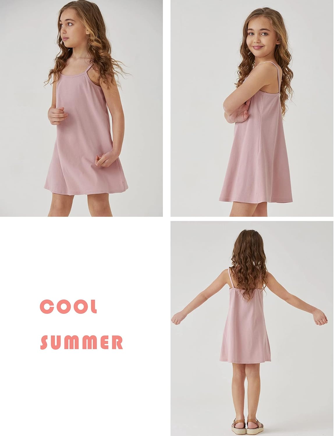Jorssar Kids Girls Summer Tank Dress