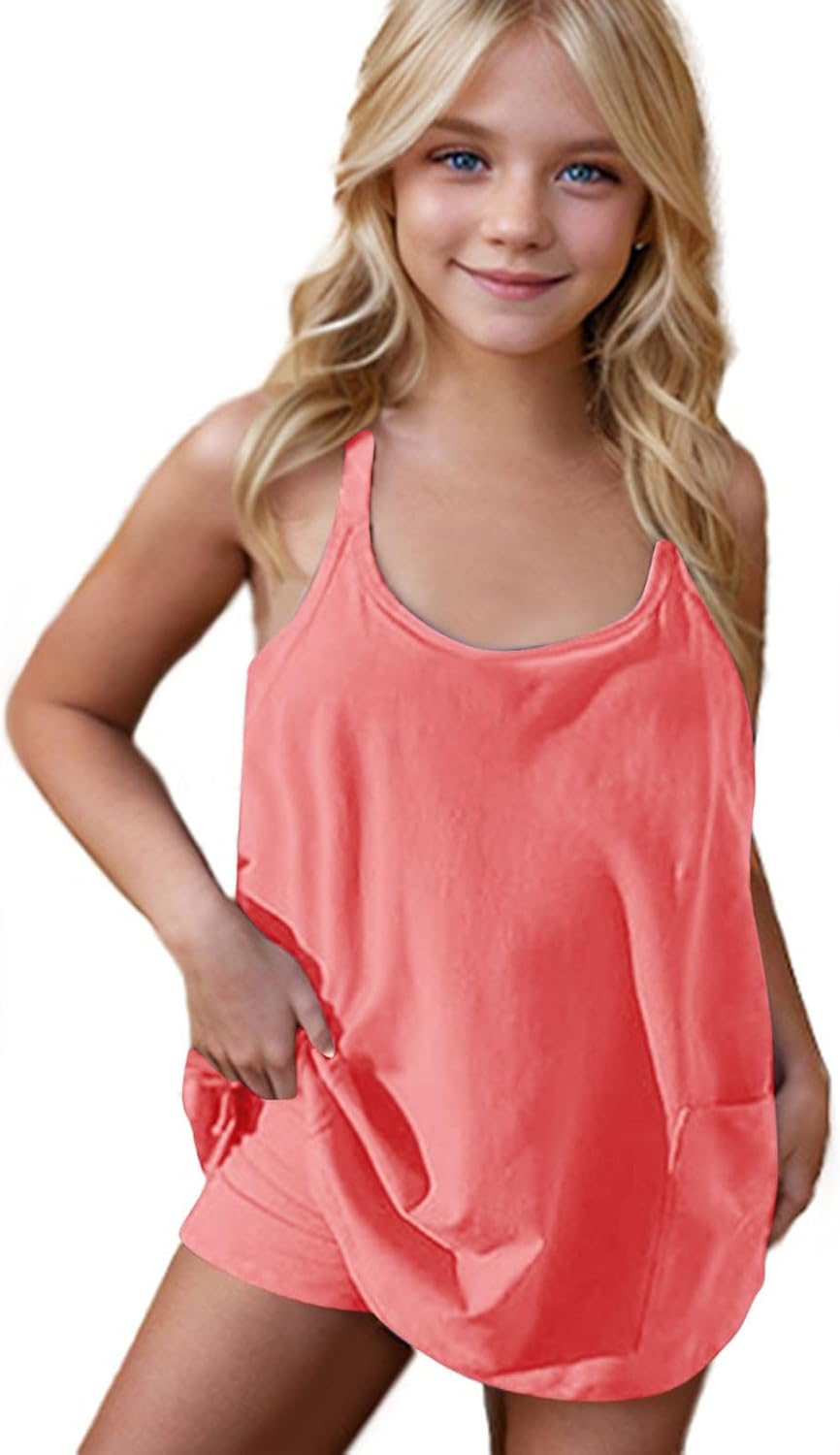 Girls Tennis Dress with Shorts