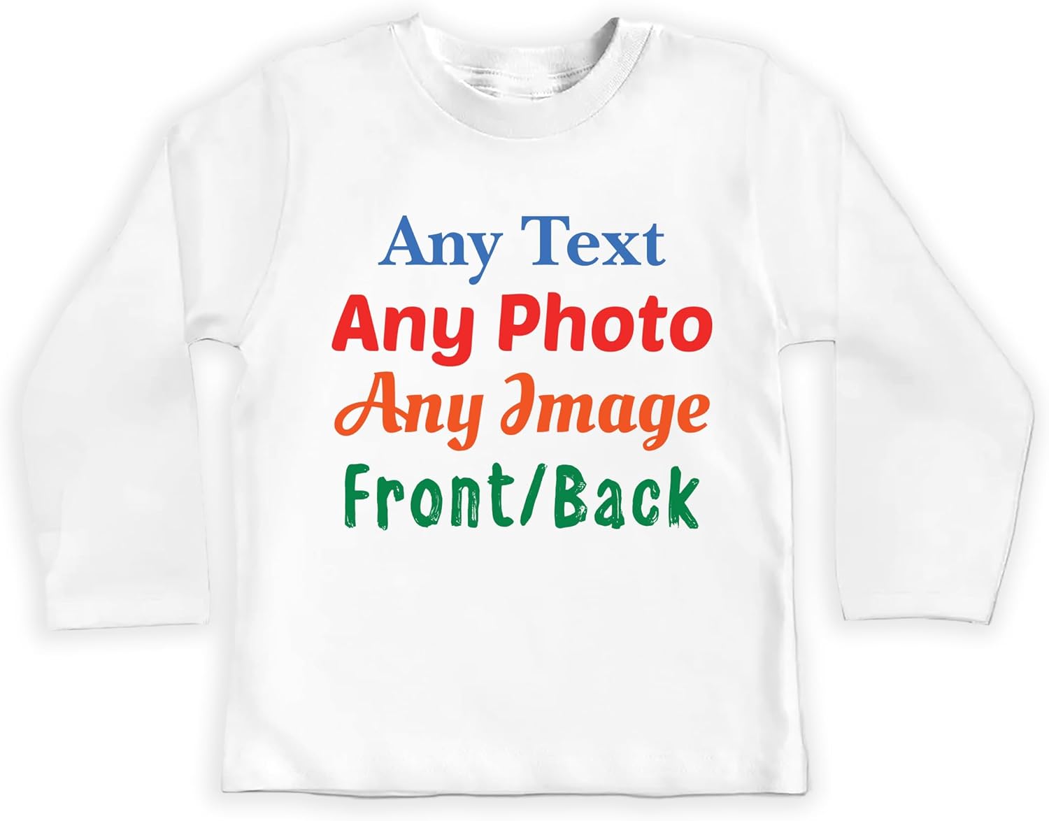 Voila Print Personalized Baby Bodysuit with Custom Text and Photo