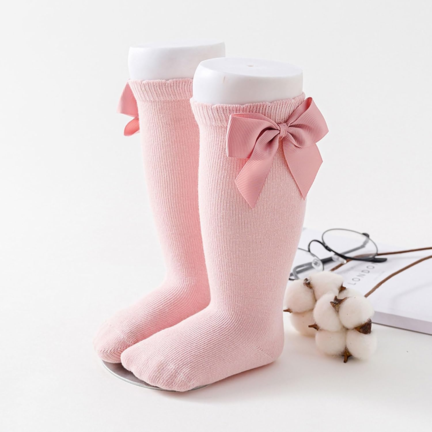 5-Pair Cute Knee-High Socks for Kids