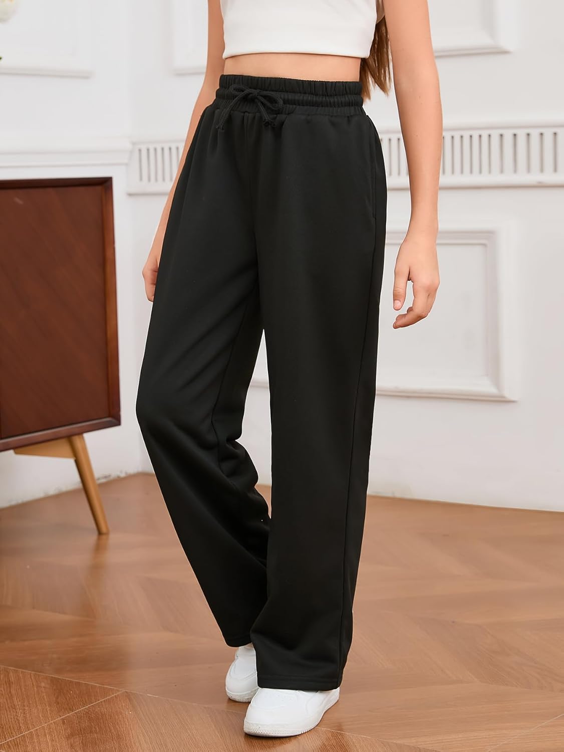 SOLY HUX Girls Straight Wide Leg Sweatpants