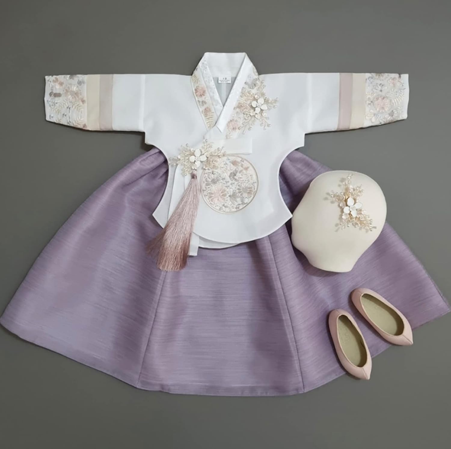 Striped Korean Hanbok for Kids - Modern Traditions
