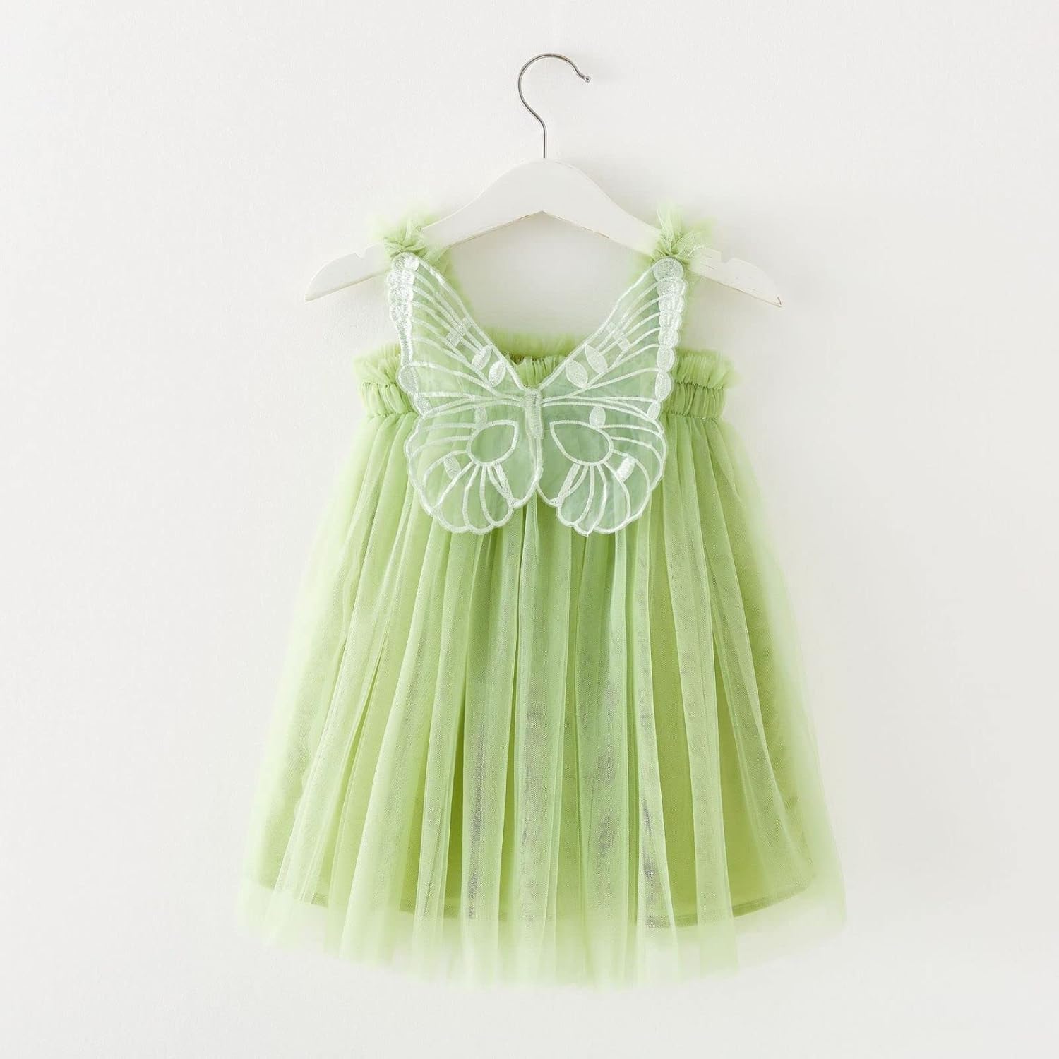 Wankang Butterfly Wings Princess Dress for Toddler Girls