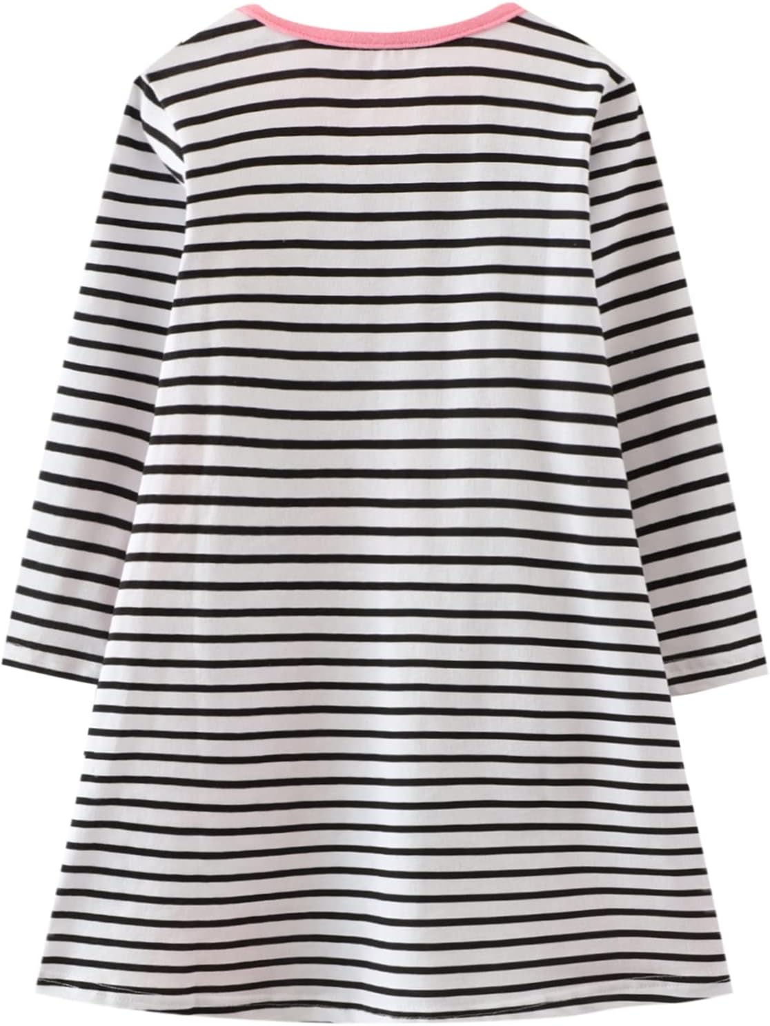 HILEELANG Toddler Girl Stripe Cotton Dress