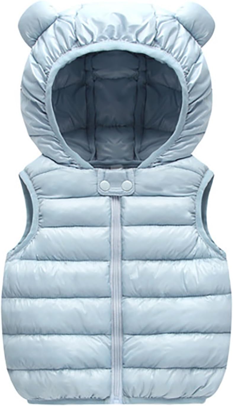 Warm stylish Down Synth Fibre Bear Ears Vest Jacket for Kids