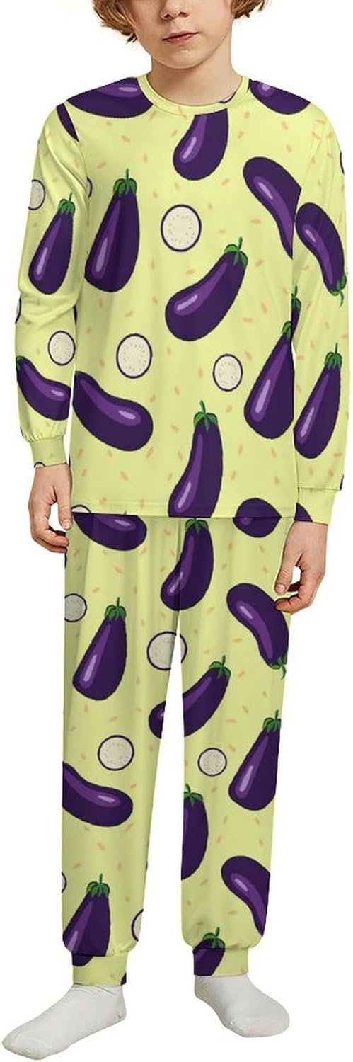 Halloween Thermal Underwear Kids Bat Doodle Long Base Layer Set 4y-14y