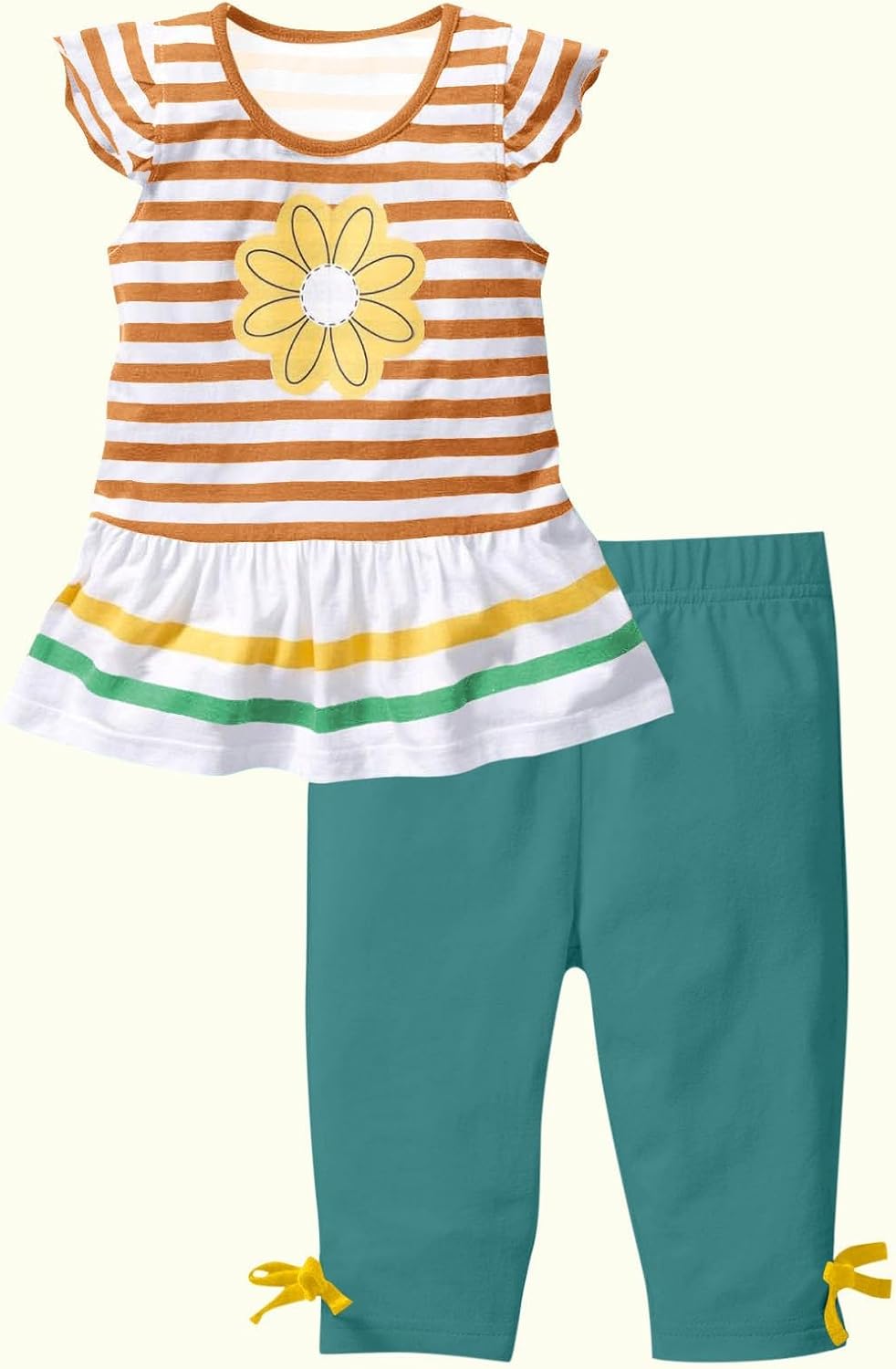 Charming Floral Print Set for Girls