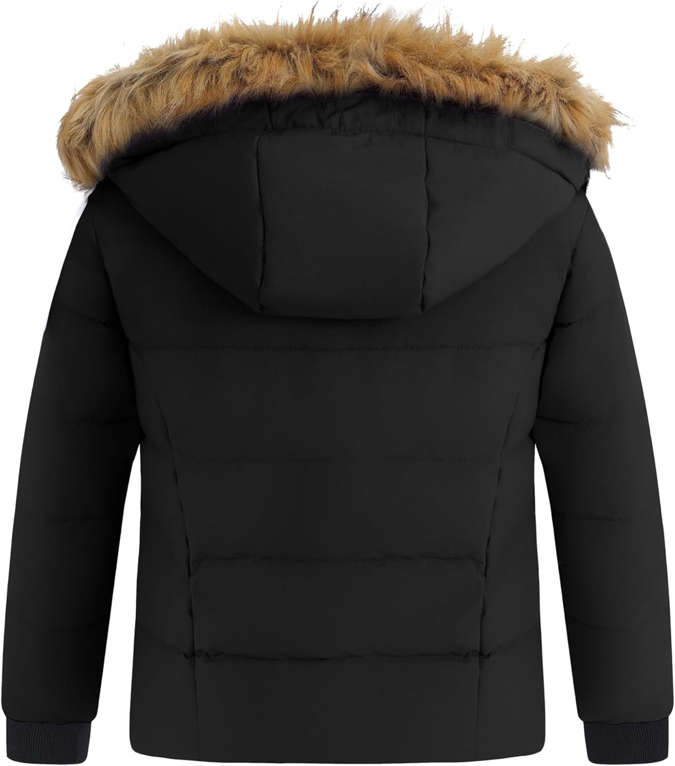 wantdo Girls Winter Puffy Coat with Faux Fur Hood 1