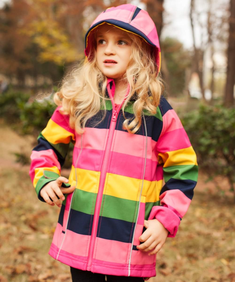 M2C Girls Windbreaker Jacket with Fleece Lining 1