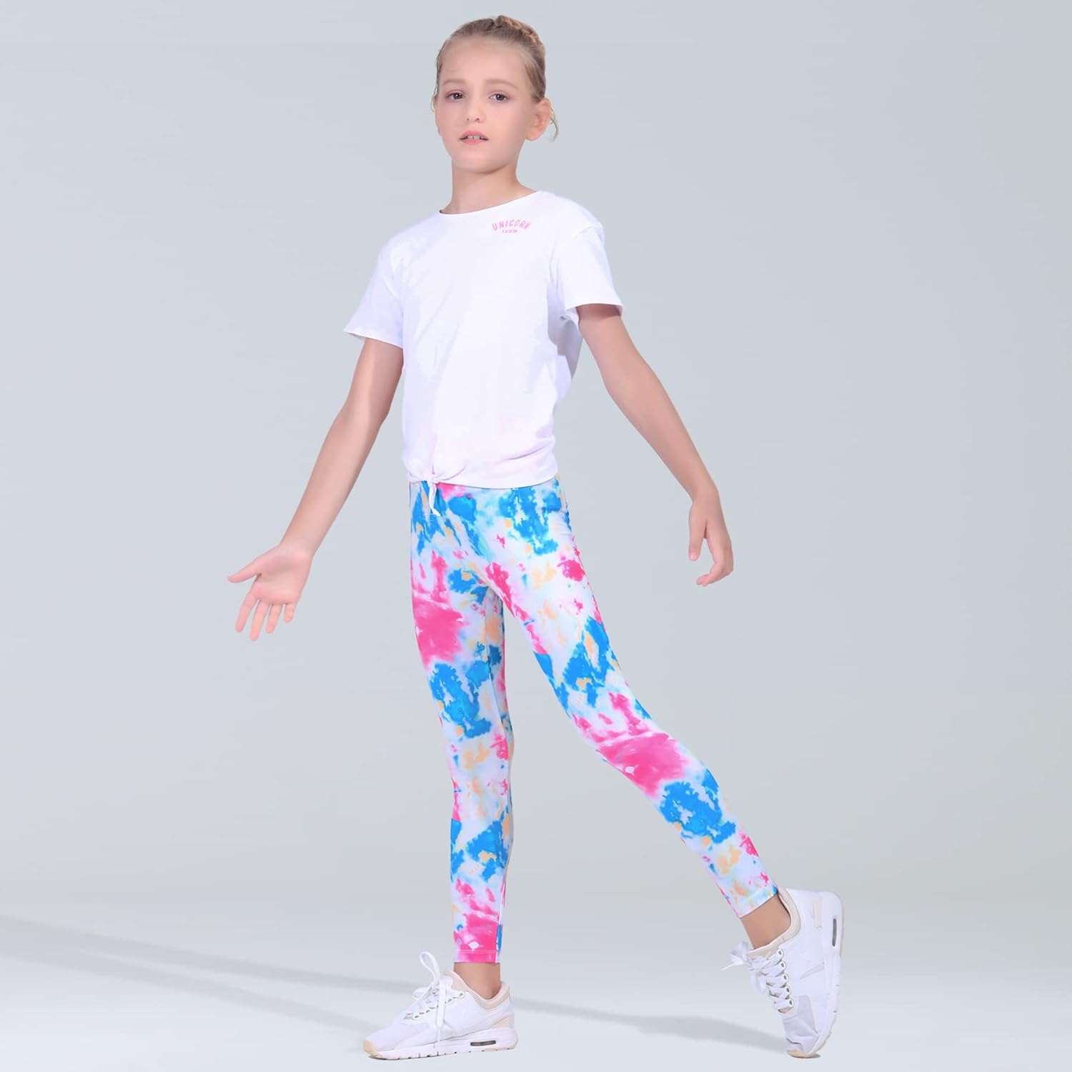 Quedoris Girls Printed Leggings Yoga Pants Multipack Ages 3-13
