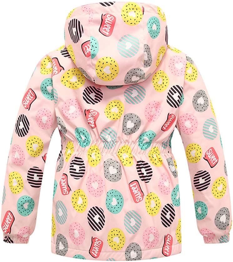 Sowllars Girls Rain Jacket Waterproof Windbreaker