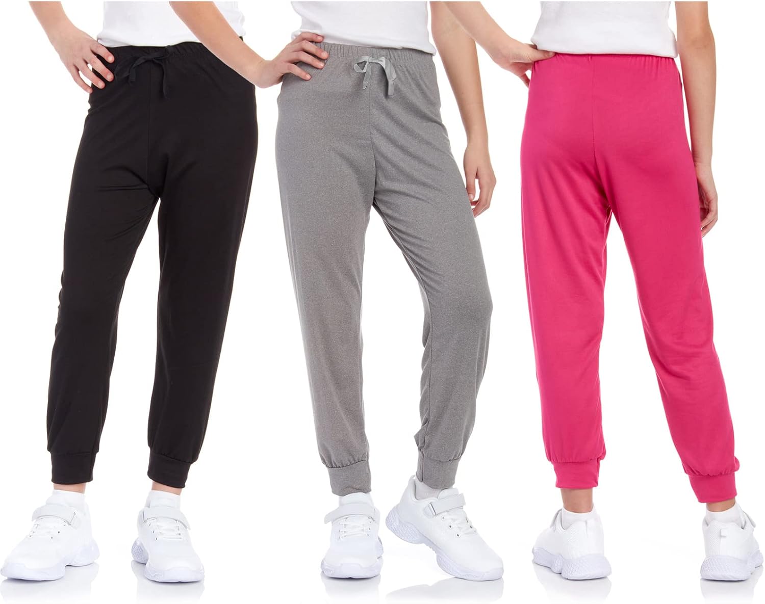 Sweet Hearts Girls Sweatpants 3-Pack Soft Jogger Pants