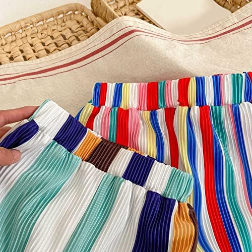 Lykmera Toddler Summer Boys Girls Fashion Striped Prints Pants Trousers for Kids