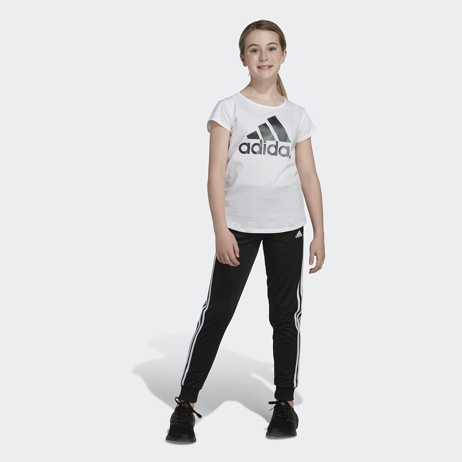 Adidas Girls Stylish Plus Size Tricot Joggers