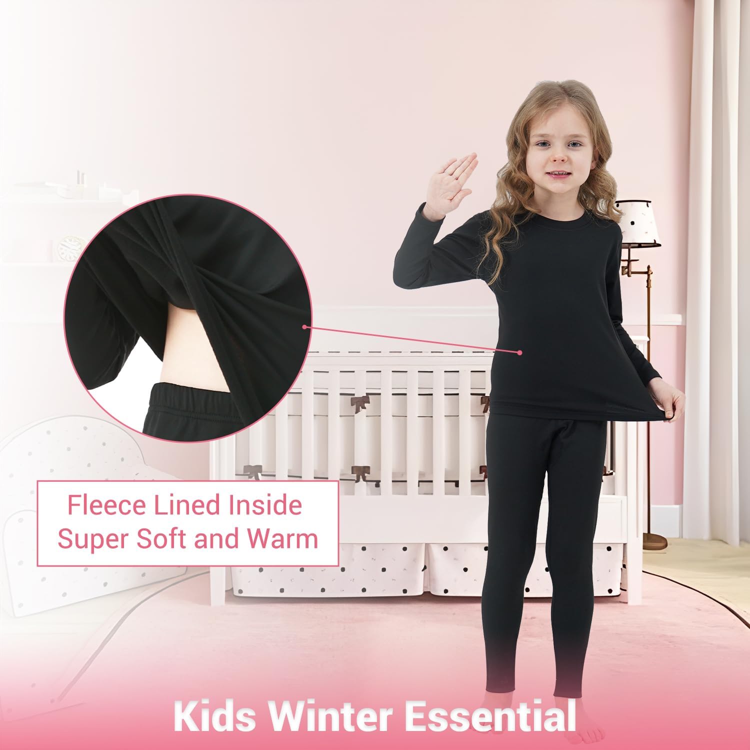 PISIQI Thermal Fleece Kids Set