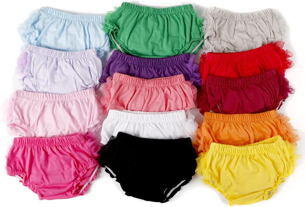 HDLEXD Toddler Lace Ruffle Bloomers Cotton Briefs