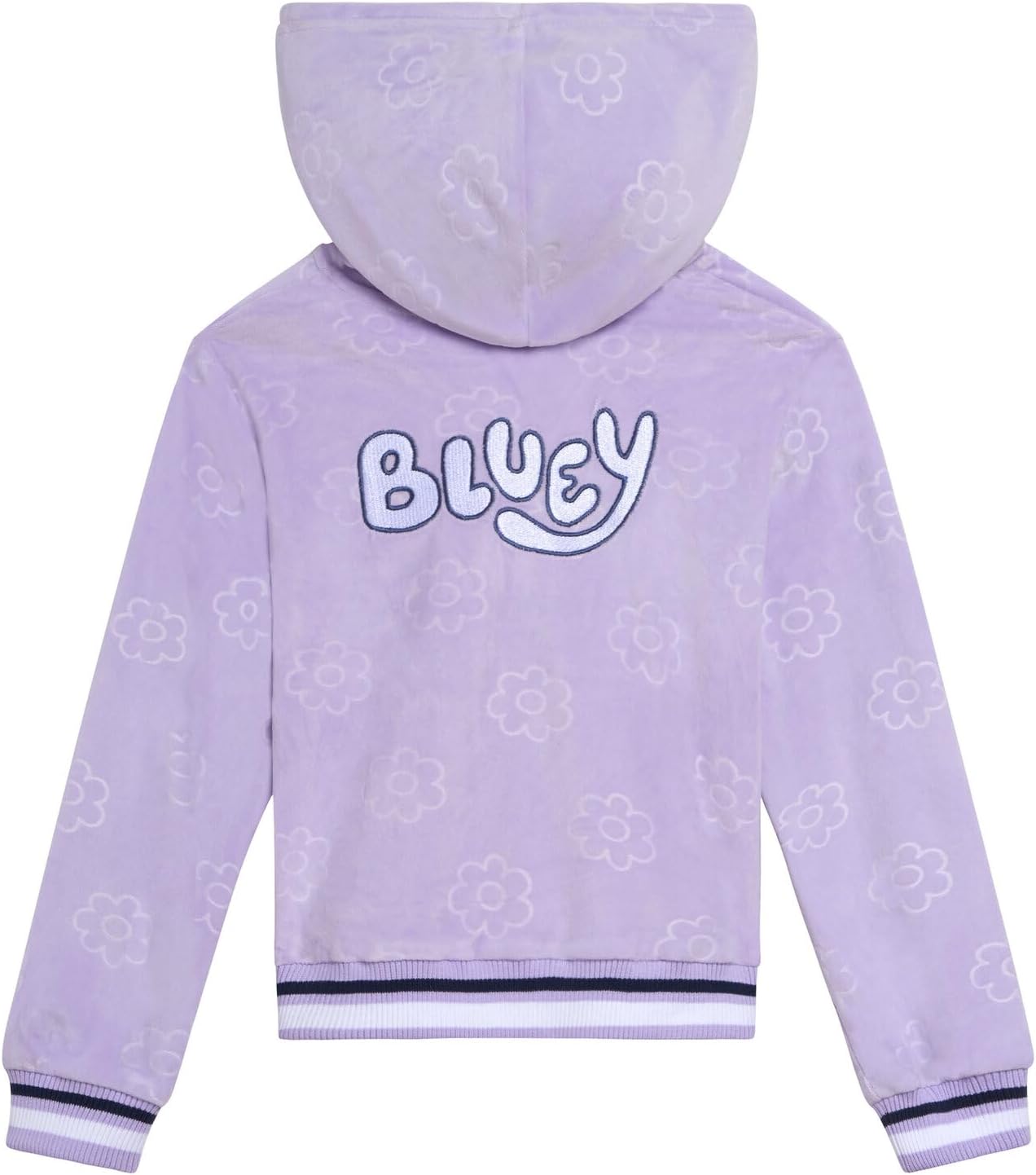 Bluey Girls Velour Zip-Up Hoodie Jogger Pants Set