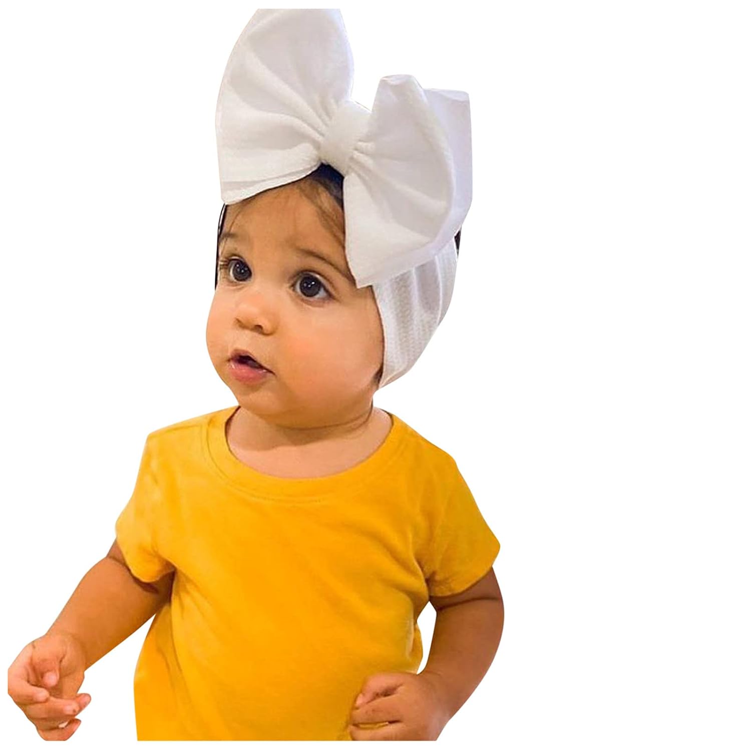 Infant Girl Bowknot Headband Stretchy 0-4 Years