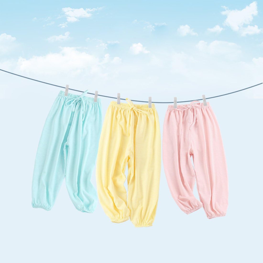 PAUBOLI Baby Long Bloomers Cute Layer Design Soft Lightweight