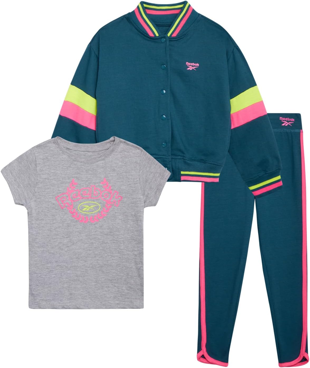 Reebok Girls Activewear Set - 3-Piece Modification