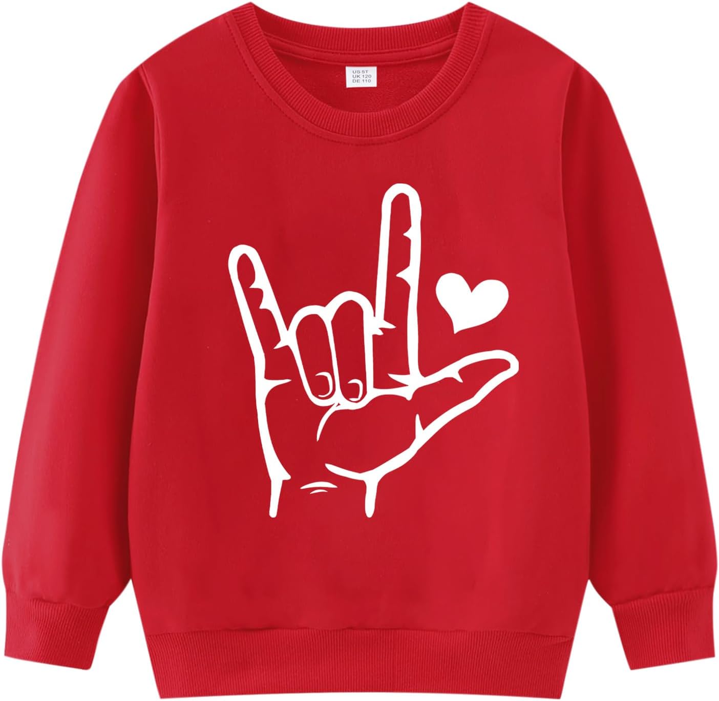 Kids Valentines Day Love Heart Sweater