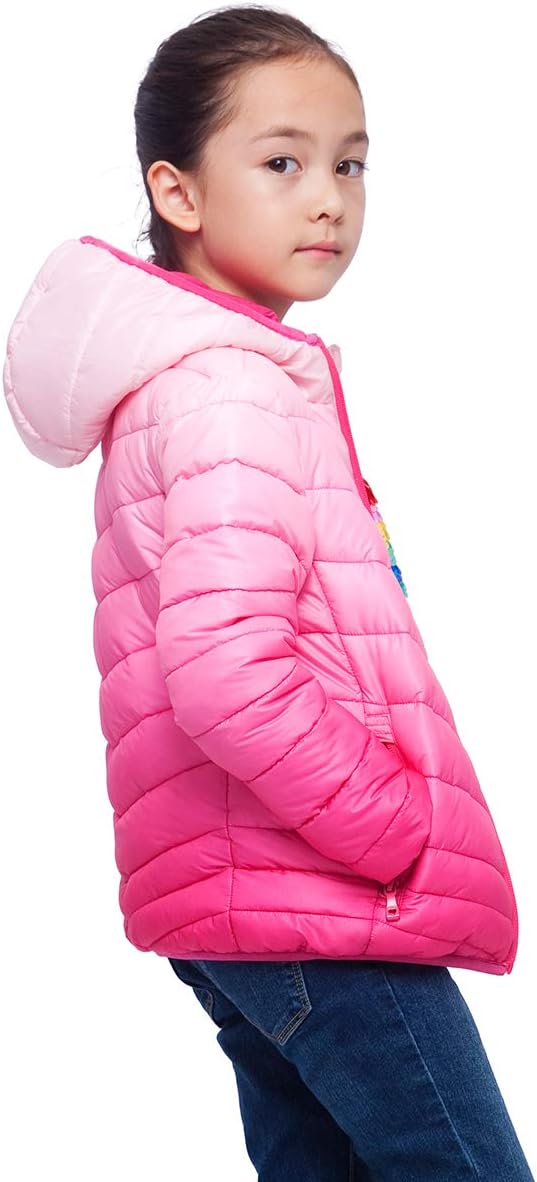 RokkaRolla Reversible Lightweight Puffer Jacket for Girls