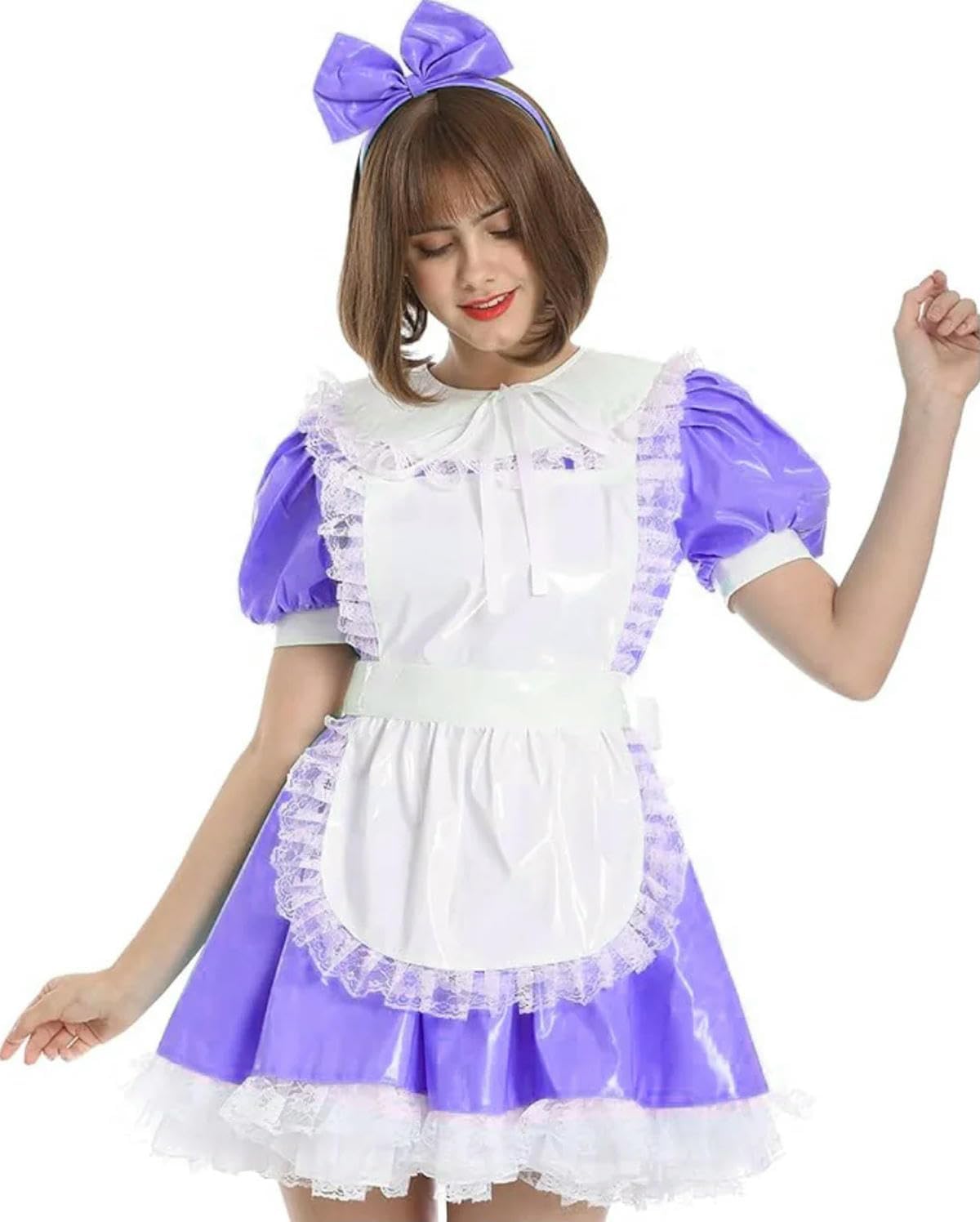 French Sissy Giant Princess Dress with Lace Trim