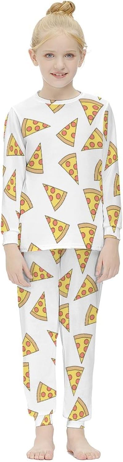 MEIKKO Girls Pajama Set Thermal Sleepwear