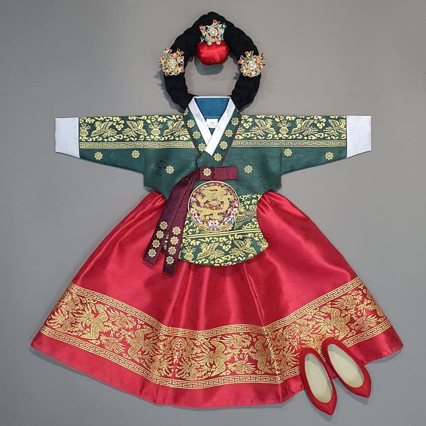 Korean Baby Girl Hanbok for Birthdays Events