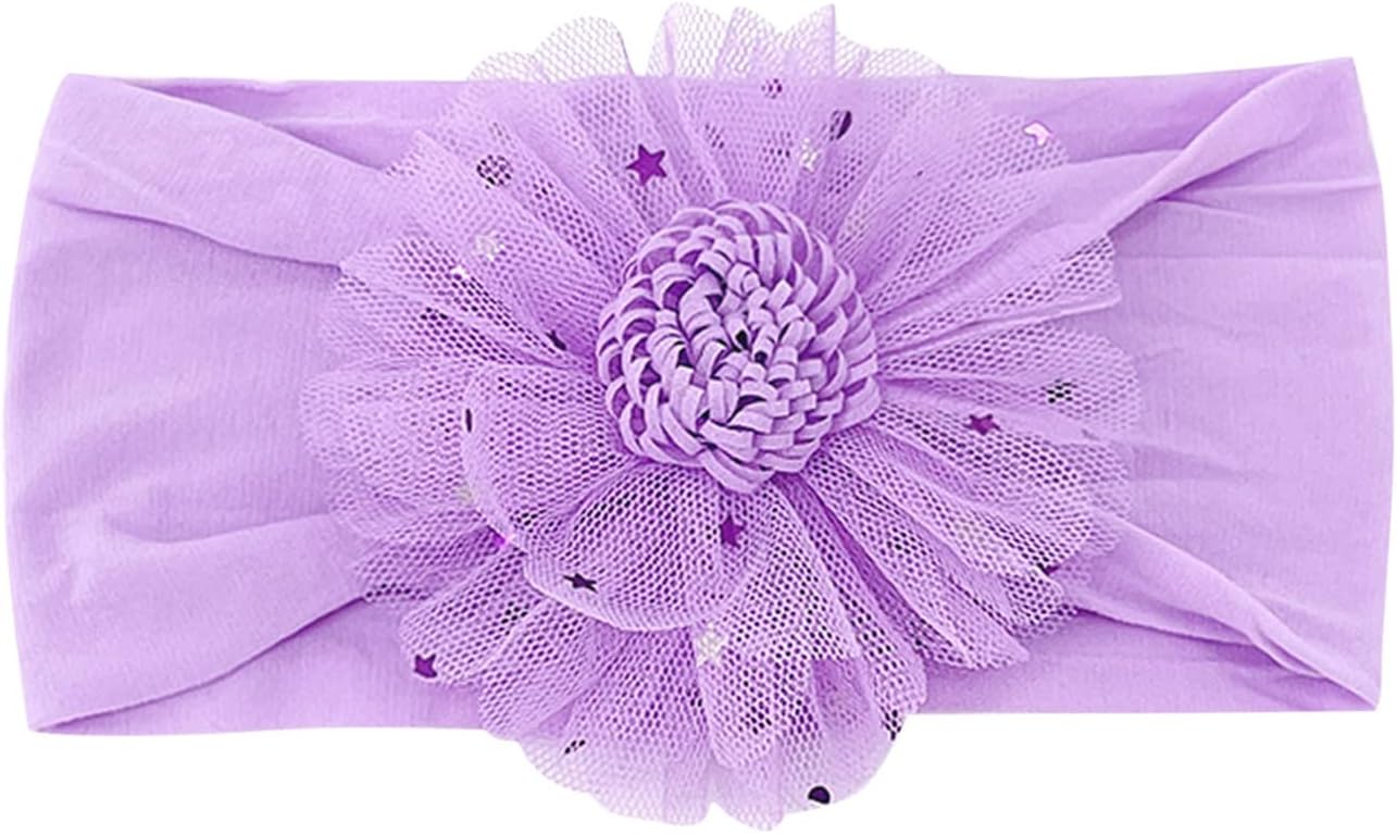 Stretch Tulle Hairband for Baby Boys Girls Playful and Stylish Flower Headwear