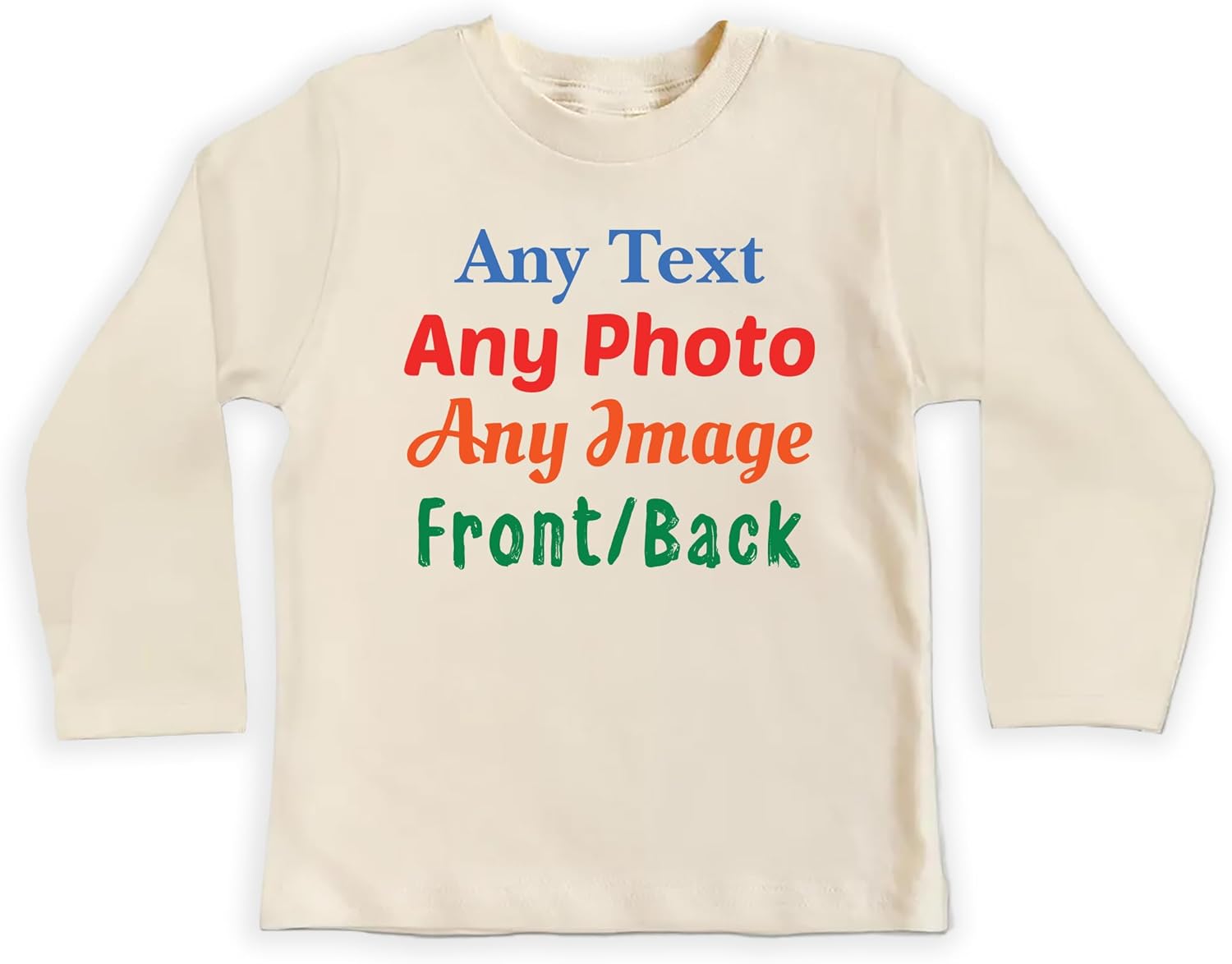 Voila Print Personalized Baby Bodysuit with Custom Text and Photo