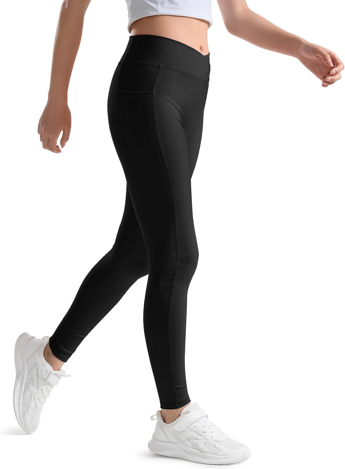 V-Cross Reversible Yoga Pants for Girls