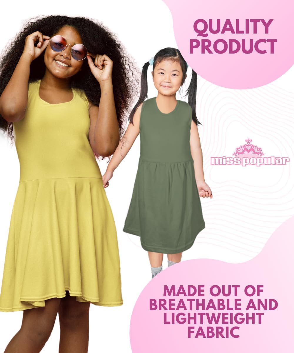 Miss Popular 3-Pack Tank Skater Dress