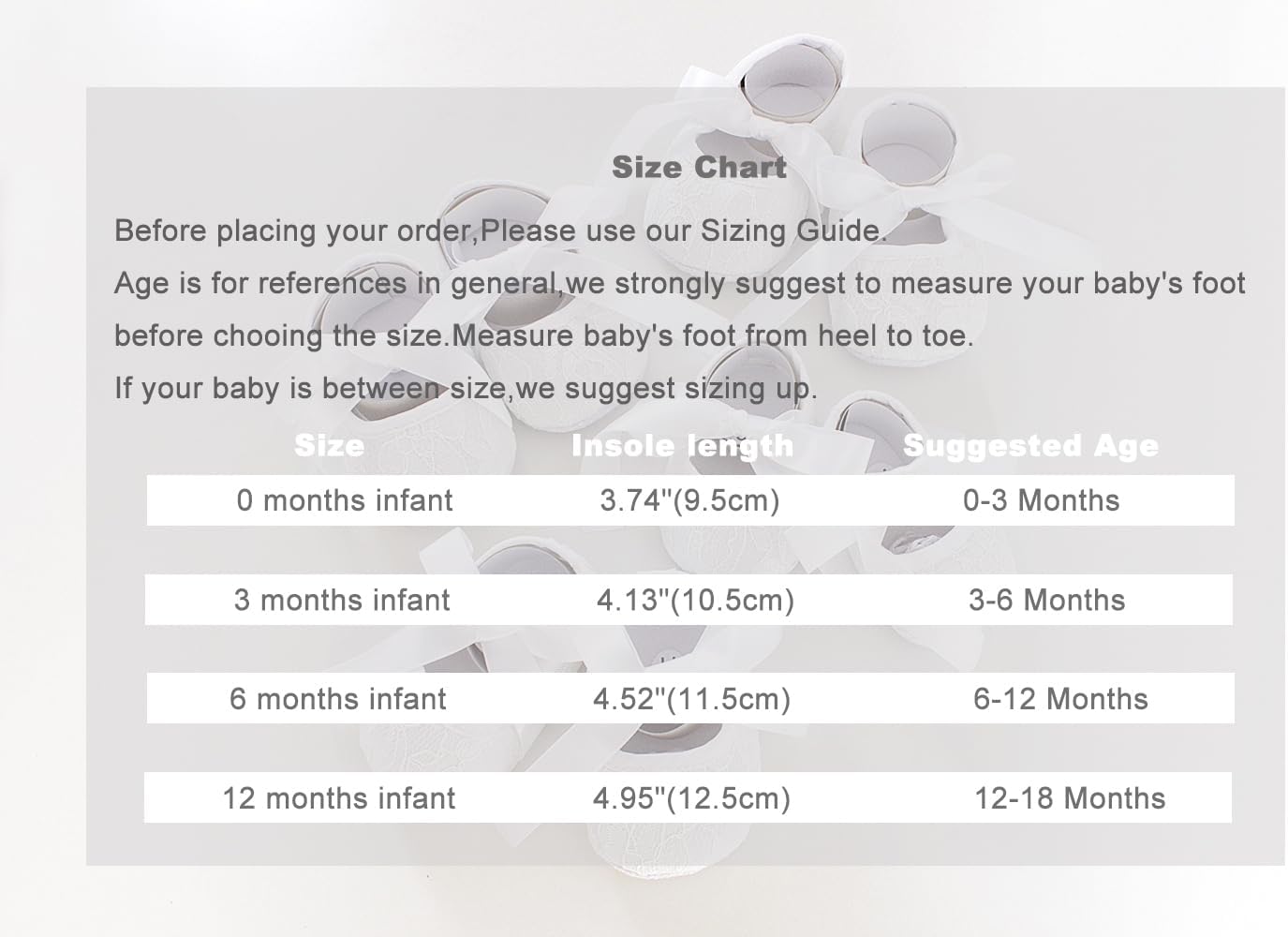 LilPinkGoose 0-18M Baby Girls Newborn Christening Shoes HeadBand Set