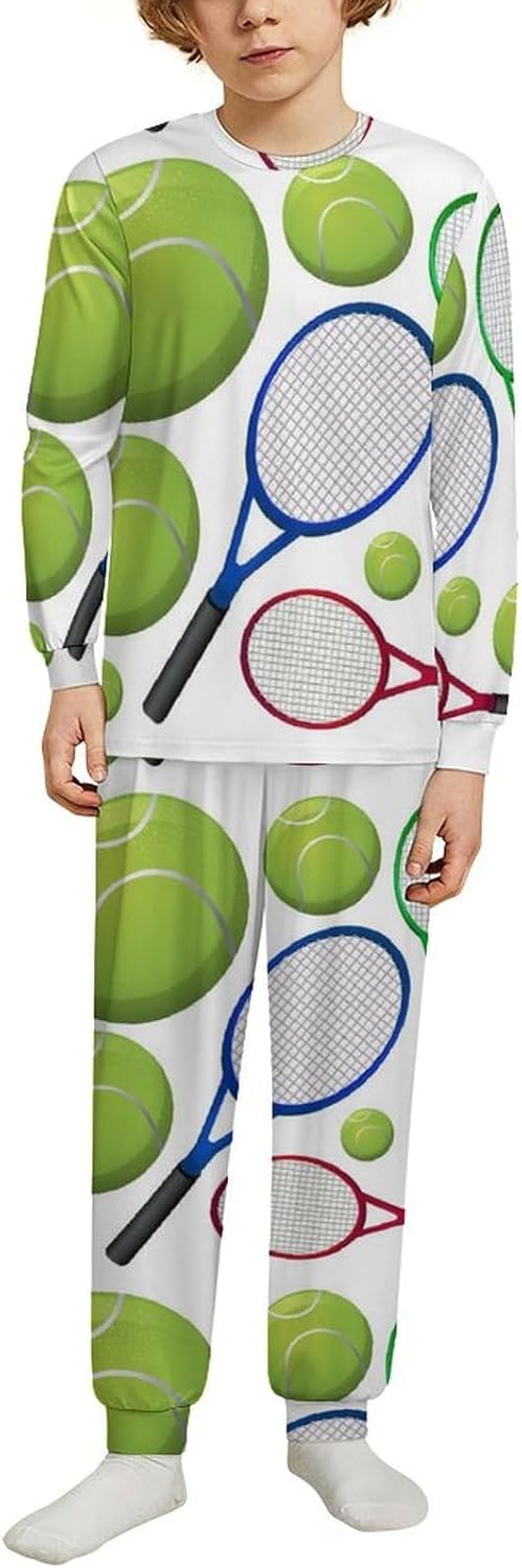 Meiko Kids Thermal Pajama Set Cute Dog Bone Long John