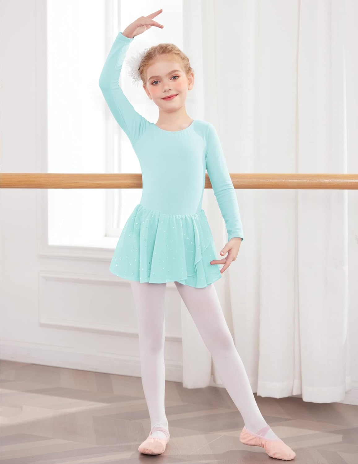 Arshiner Kids Girls Dancemutable Long Sleeve Leotard