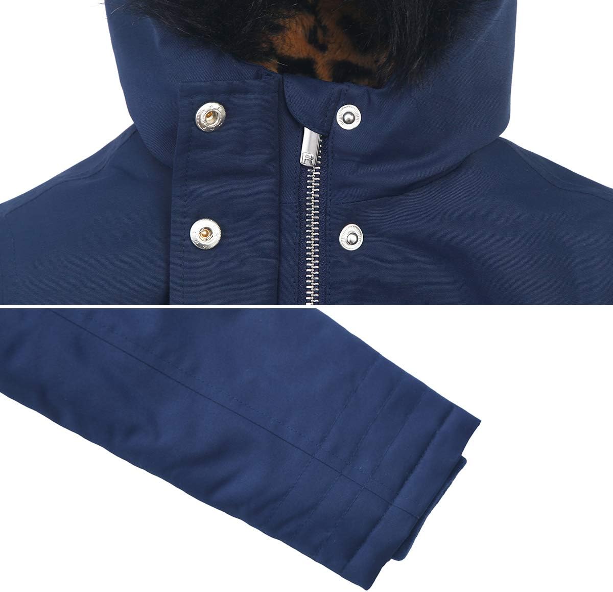 RokkaRolla Girls Water-Resistant Winter Coat with Hooded Fur