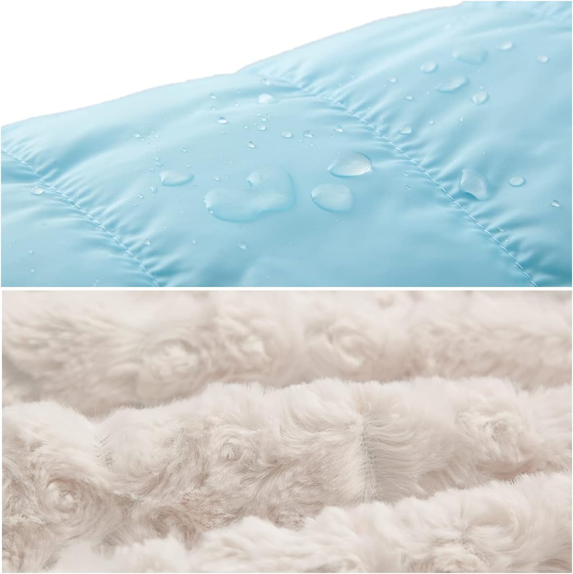 RokkaRolla Girls Reversible Water-Resistant Teddy Sherpa Fleece Puffer Jacket Winter Coat