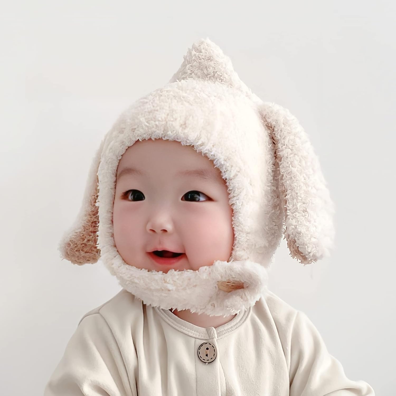 KorhLeoh Toddler Winter Plush Hat with Earflaps