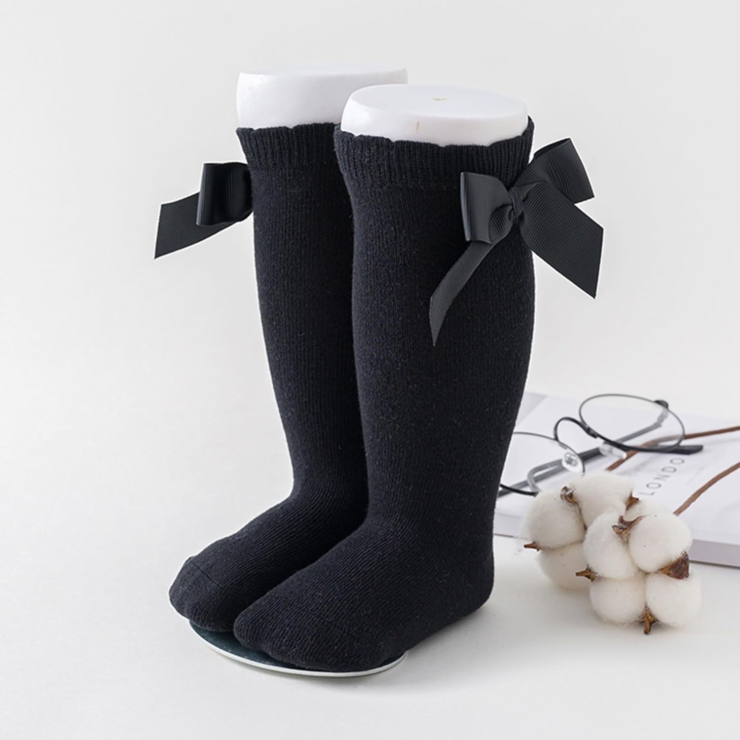 5-Pair Cute Knee-High Socks for Kids