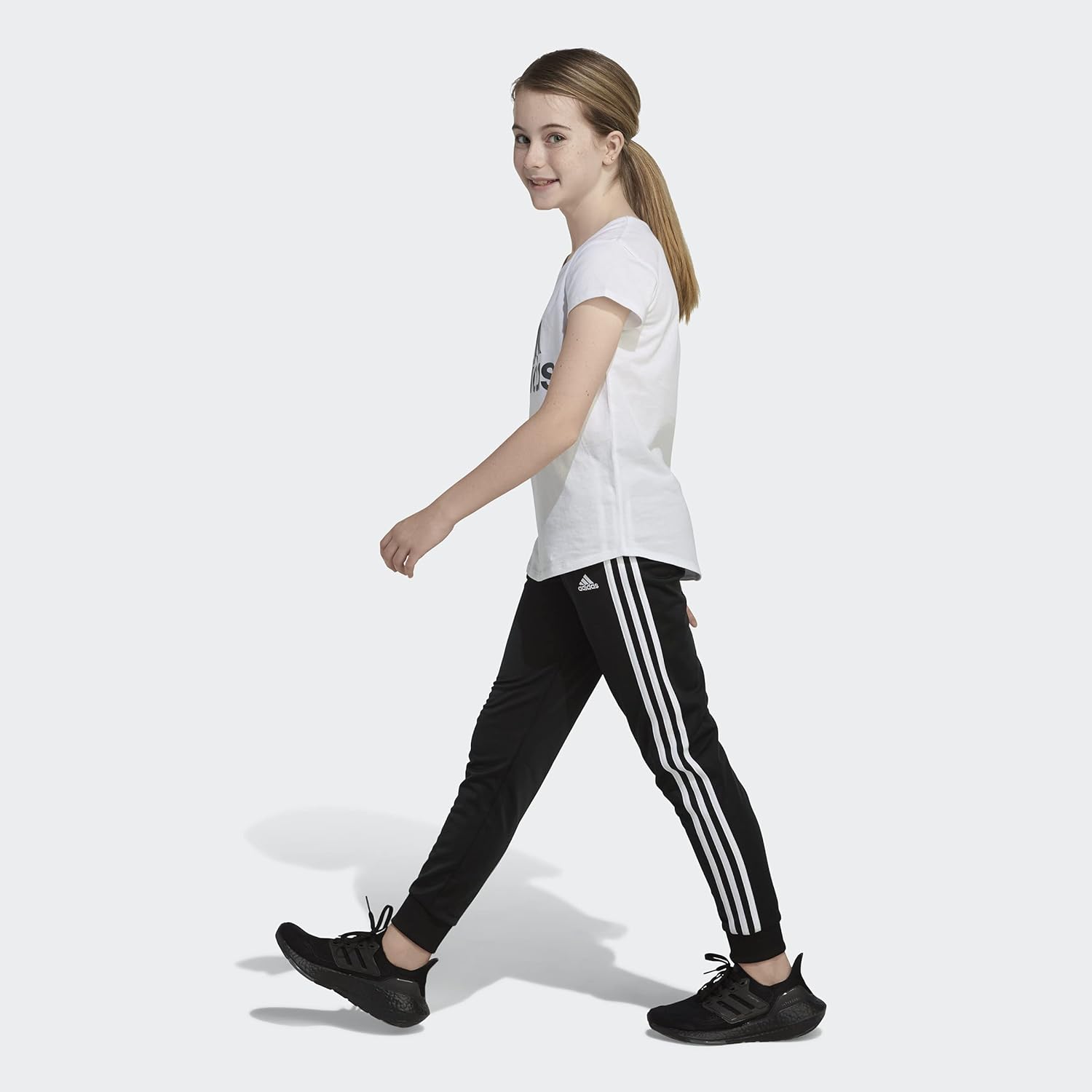 Adidas Girls Stylish Plus Size Tricot Joggers