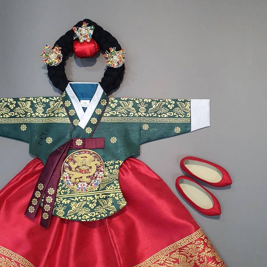 Korean Baby Girl Hanbok for Birthdays Events