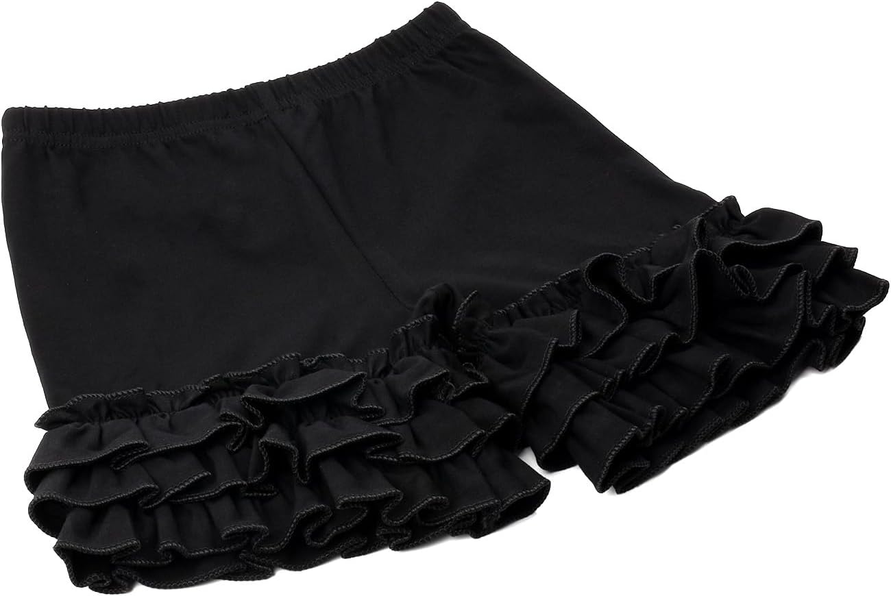 HOOLCHEAN Toddler Little Girls Cotton Icing Ruffles Shorts for Baby